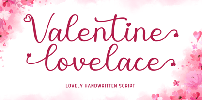 Valentine Lovelace Font Poster 1