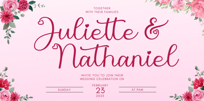 Valentine Lovelace Font Poster 2