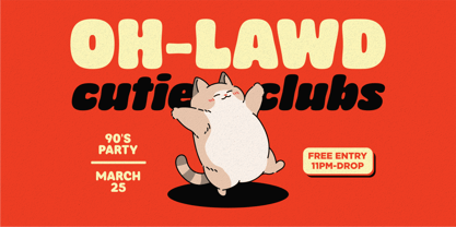 Chomp Font Poster 11