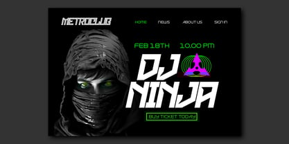 Devolt Strike Font Poster 5