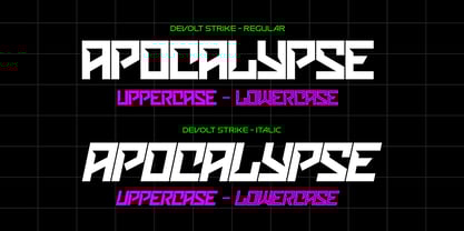 Devolt Strike Font Poster 3