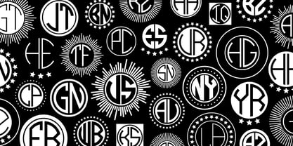 Round Logo Type Font Poster 4