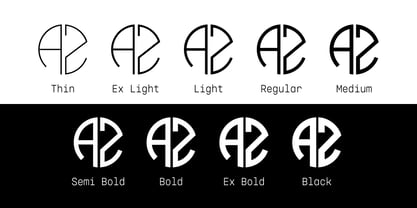 Round Logo Type Font Poster 3