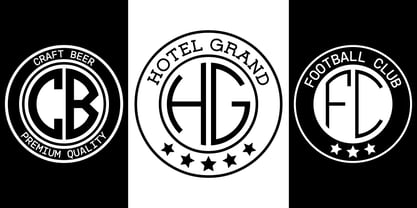 Round Logo Type Font Poster 5