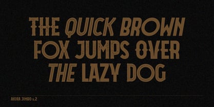 Akira Jimbo v2 Font Poster 4