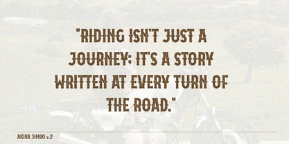 Akira Jimbo v2 Font Poster 5