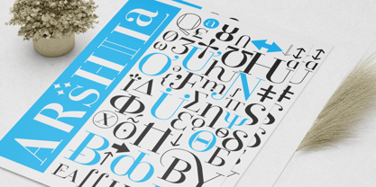 Arshila Font Poster 10