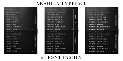 Arshila Font Poster 4