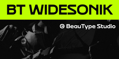 BT Widesonik Font Poster 1