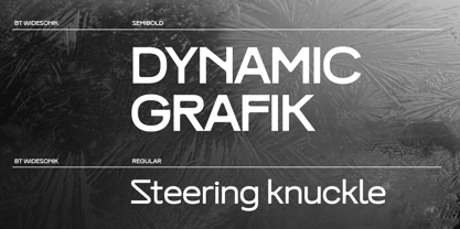 BT Widesonik Font Poster 8