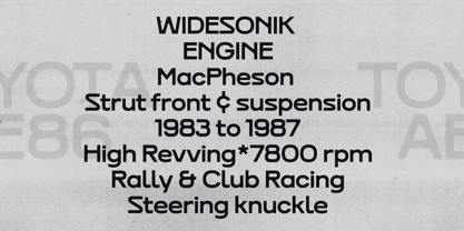 BT Widesonik Font Poster 15