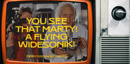 BT Widesonik Font Poster 9