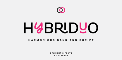 Hybriduo Font Poster 1