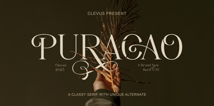 Puracao Font Poster 1