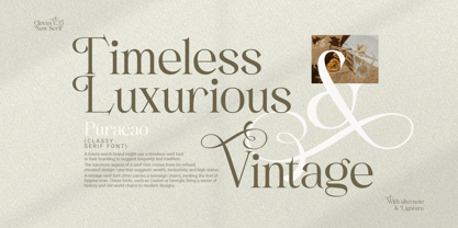 Puracao Font Poster 2