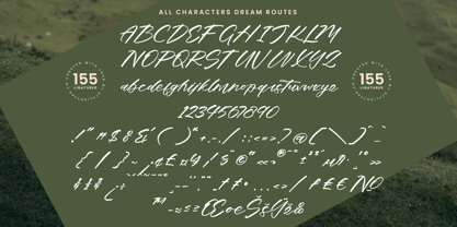 Dream Routes Font Poster 14