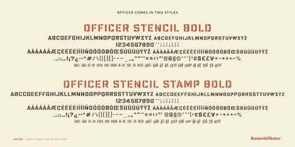 Officer Font Poster 15