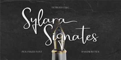 CF Sylara Signates Font Poster 1