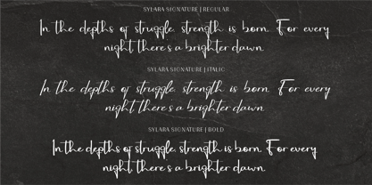 CF Sylara Signates Font Poster 4
