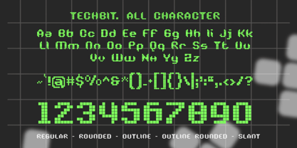 Techbit Font Poster 8