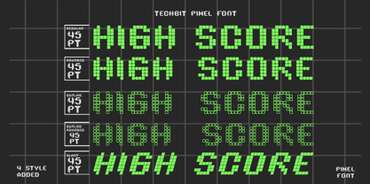 Techbit Font Poster 2