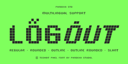 Techbit Font Poster 9