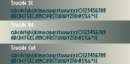 Trucide Font Poster 4