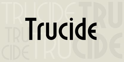Trucide Font Poster 2