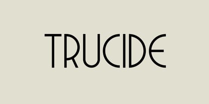 Trucide Font Poster 1
