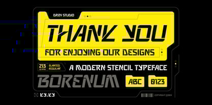 Borenum Font Poster 10