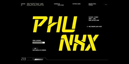 Borenum Font Poster 5