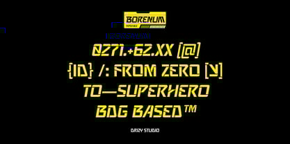Borenum Font Poster 2