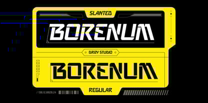 Borenum Font Poster 3