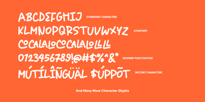 Blanco Cavelary Font Poster 8