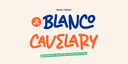 Blanco Cavelary Font Poster 1