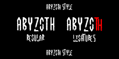 Abyzoth Font Poster 10