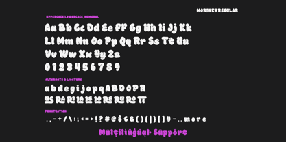 Moranky Font Poster 8