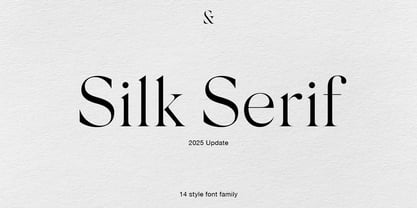 Silk Serif Font Poster 1