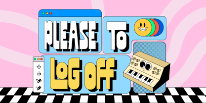 Fd Folder Font Poster 4