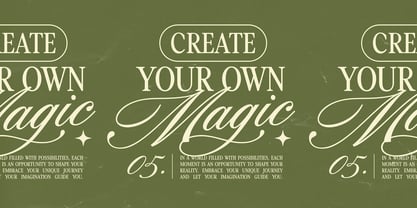 True Fate Font Poster 8