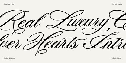 True Fate Font Poster 2
