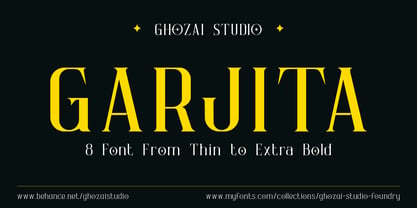 Garjita Font Poster 1