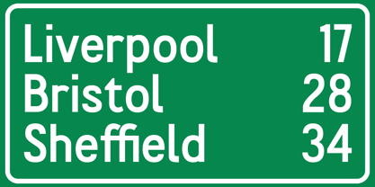 Roadway Country Font Poster 2