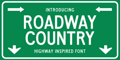 Roadway Country Font Poster 1