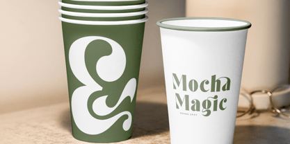 Forest Sunrise Font Poster 3