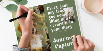 Forest Sunrise Font Poster 2