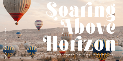 Forest Sunrise Font Poster 8