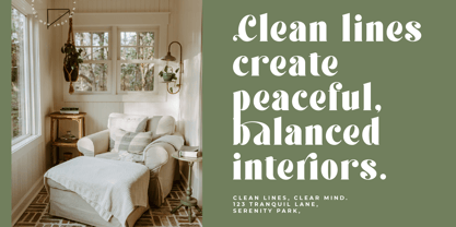 Forest Sunrise Font Poster 4