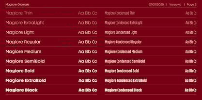 Magiore VF Font Poster 2