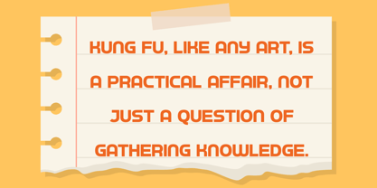 Shaolin Font Poster 2